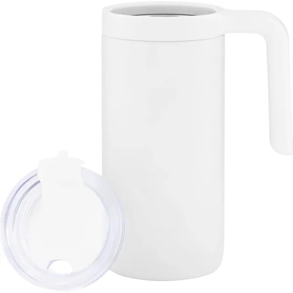 16 oz vacuum insulated stainless steel mug with swivel-closure lid, plastic... from ASI 51197 ETS Express, LLC