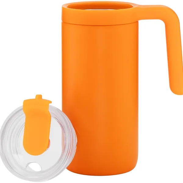 16 oz vacuum insulated stainless steel mug with swivel-closure lid, plastic... from ASI 51197 ETS Express, LLC