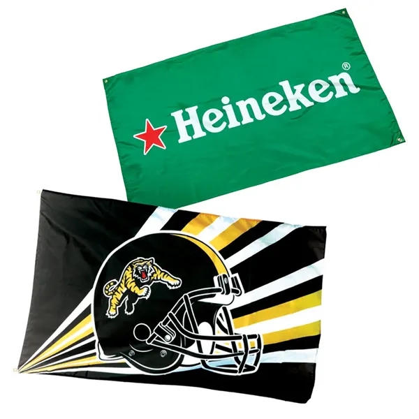Dye-sublimation printed 18" x 36" custom flags.... from ASI 93987 Martini-Vispak Inc.