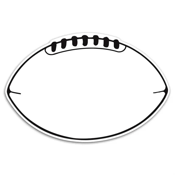 5 1/2" x 8 1/4" magnetic car sign with football shape... from ASI 68507 The Magnet Group / Magnet LLC™