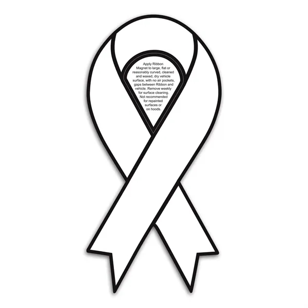 3 7/8" x 8" ribbon shaped car magnet with four color... from ASI 68507 The Magnet Group / Magnet LLC™