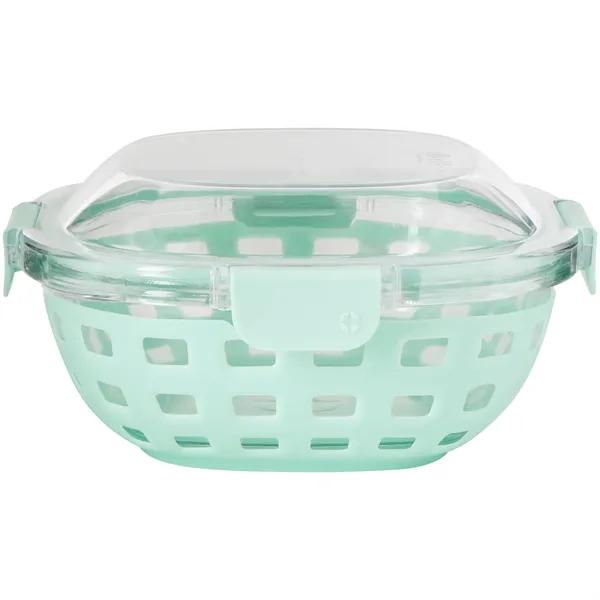 5 cup duraglass lunch bowl with silicone sleeve and lid with... from ASI 51197 ETS Express, LLC