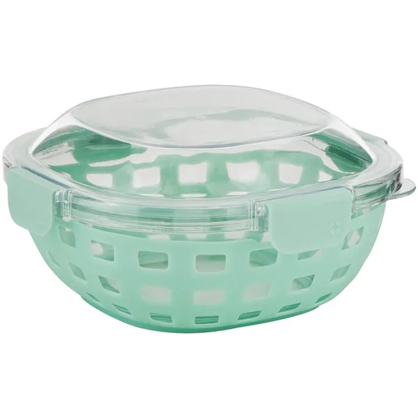 5 cup duraglass lunch bowl with silicone sleeve and lid with... from ASI 51197 ETS Express, LLC
