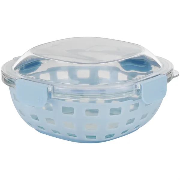 5 cup duraglass lunch bowl with silicone sleeve and lid with... from ASI 51197 ETS Express, LLC