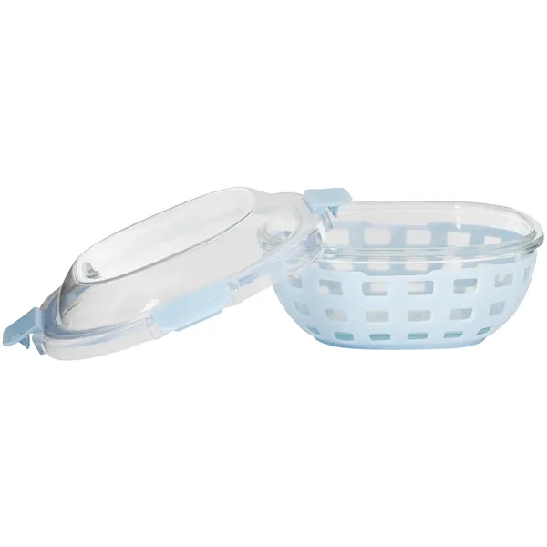 5 cup duraglass lunch bowl with silicone sleeve and lid with... from ASI 51197 ETS Express, LLC