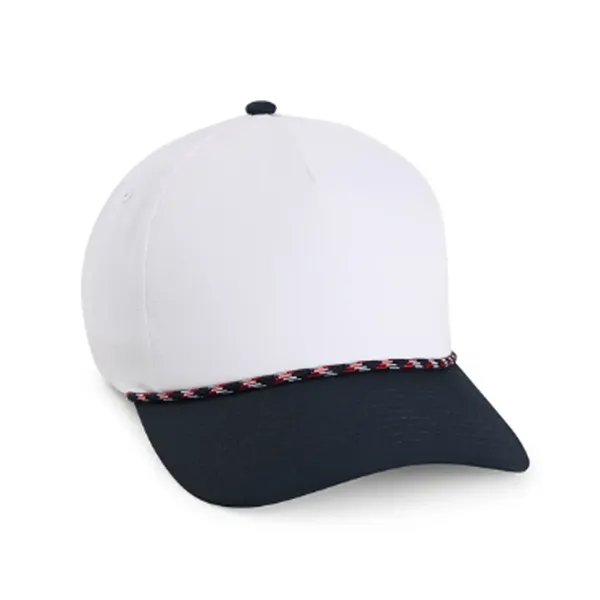 Imperial 5054T 5-Panel The Wrightson Two-Tone Rope Cap with leatherette patch... from ASI 74601 Calico