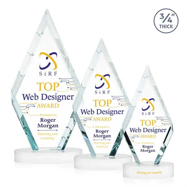 Richmond VividPrint™ Award on Alberton Base - White... from ASI 84592 St Regis Group / St Regis