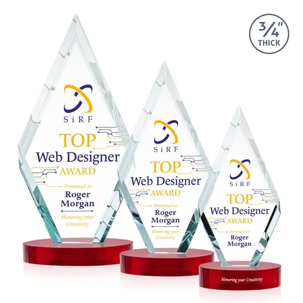 Richmond VividPrint™ Award on Alberton Base - Red... from ASI 84592 St Regis Group / St Regis