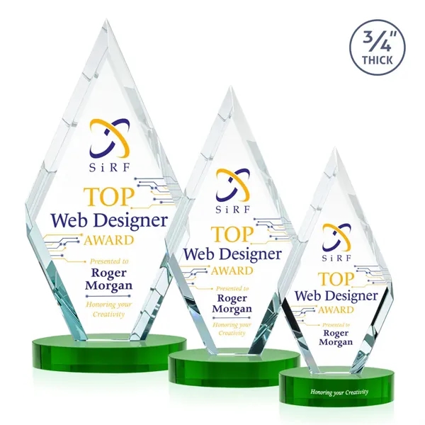 Richmond VividPrint™ Award on Alberton Base - Green... from ASI 84592 St Regis Group / St Regis