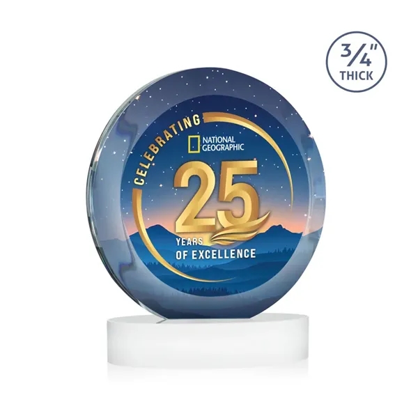 Gibralter Vividprint™ Award on Alberton Base - White... from ASI 84592 St Regis Group / St Regis