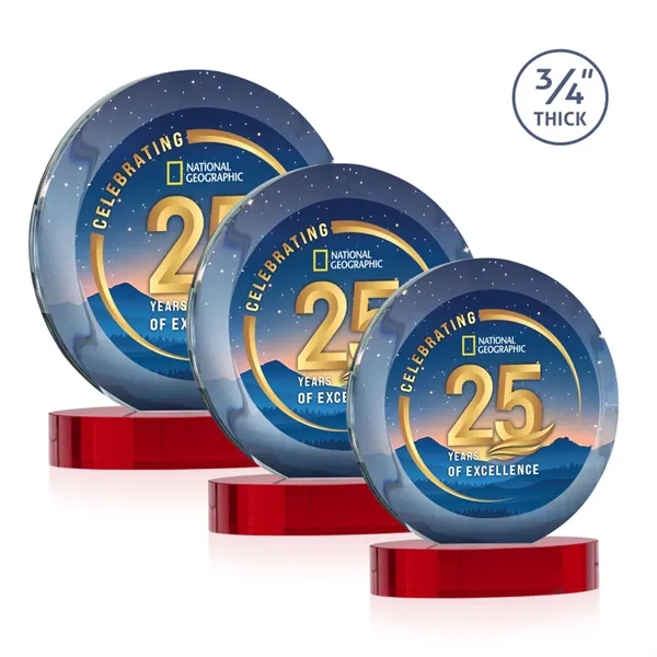 Gibralter Vividprint™ Award on Alberton Base - Red... from ASI 84592 St Regis Group / St Regis