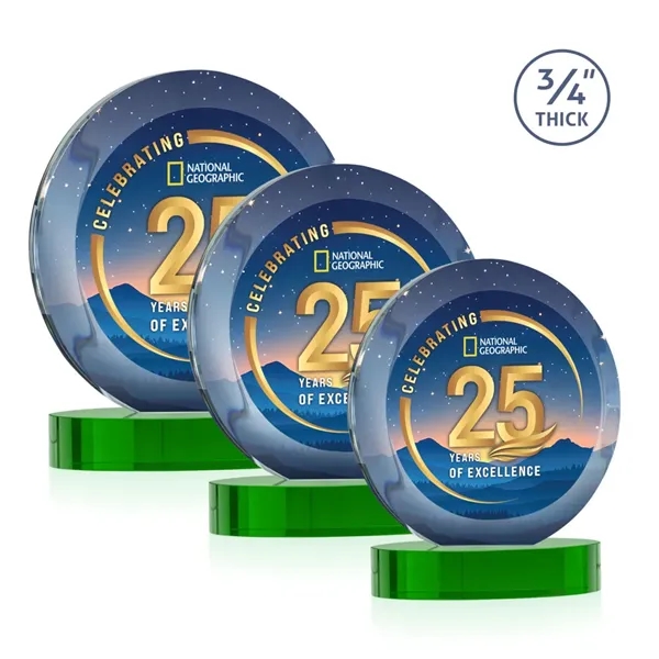 Gibralter Vividprint™ Award on Alberton Base - Green... from ASI 84592 St Regis Group / St Regis