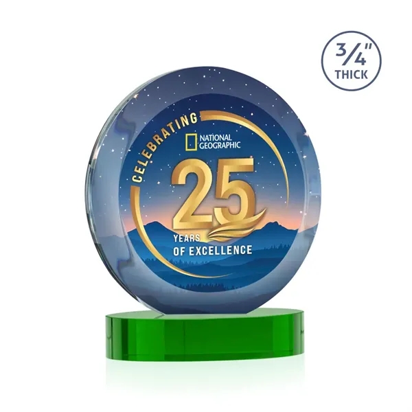 Gibralter Vividprint™ Award on Alberton Base - Green... from ASI 84592 St Regis Group / St Regis