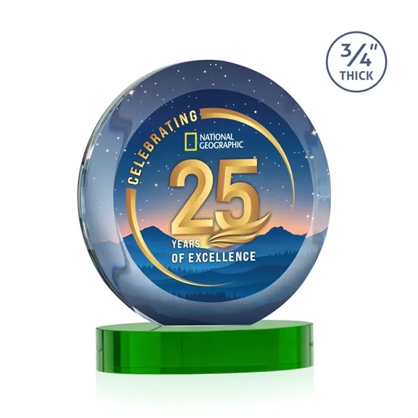 Gibralter Vividprint™ Award on Alberton Base - Green... from ASI 84592 St Regis Group / St Regis