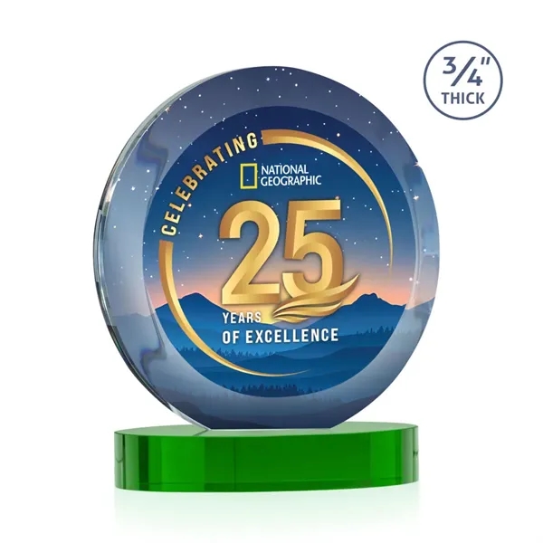 Gibralter Vividprint™ Award on Alberton Base - Green... from ASI 84592 St Regis Group / St Regis