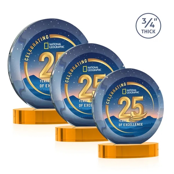 Gibralter Vividprint™ Award on Alberton Base - Amber... from ASI 84592 St Regis Group / St Regis