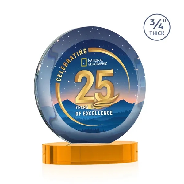 Gibralter Vividprint™ Award on Alberton Base - Amber... from ASI 84592 St Regis Group / St Regis