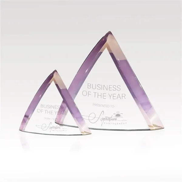 Slumped glass award that features beautiful amethyst luster edges for an... from ASI 93986 Visions/Awardcraft / Visions Awards