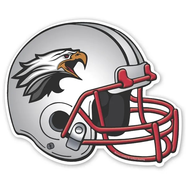 Football helped shaped magnetic car sign with four color process graphics.... from ASI 68507 The Magnet Group / Magnet LLC™