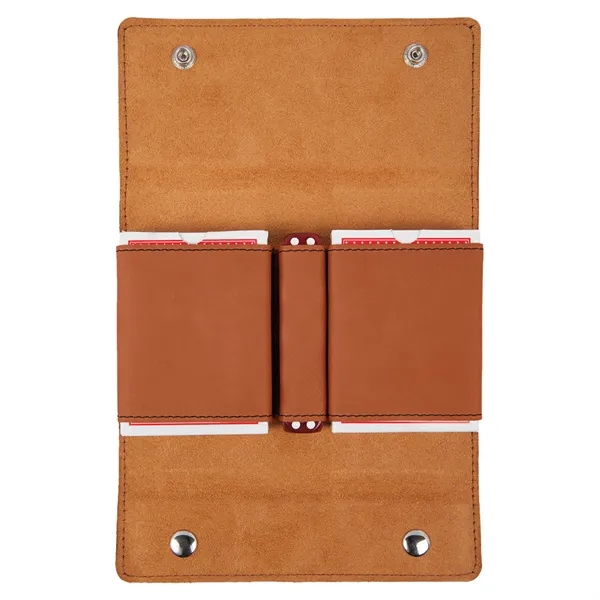 Leatherette card and dice set featuring 2 decks of playing cards... from ASI 74601 Calico