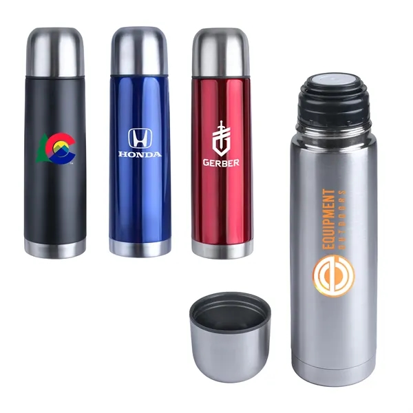 Basics 16.5 oz. Double Wall Stainless Steel Thermos.... from ASI 46755 Cosmo Promos