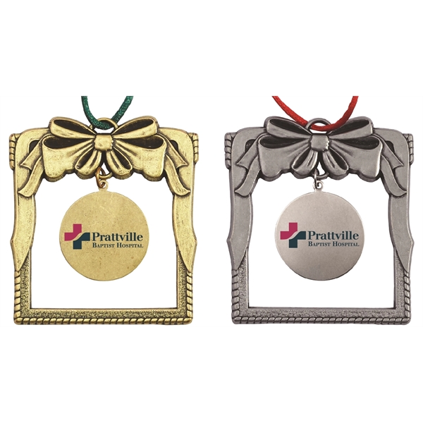 Window Frame with Dangle Christmas ornament with cord and antique bronze... from ASI 68760 Marken Industries / Marken