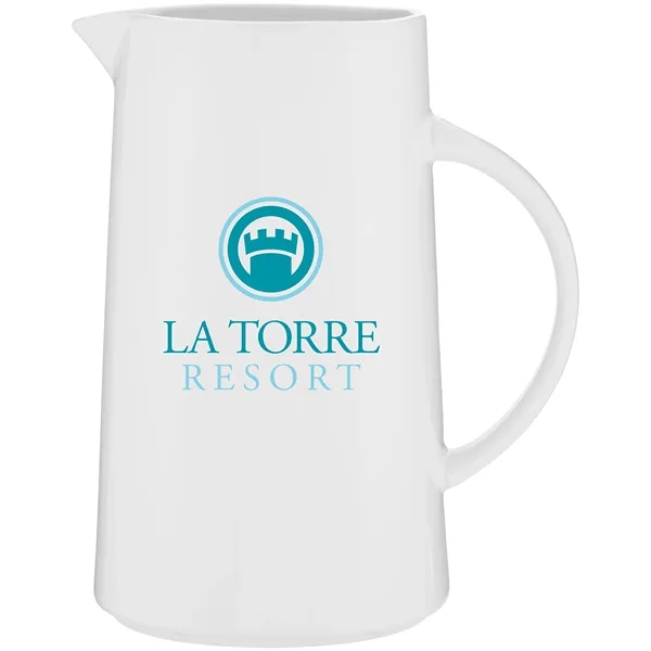 67 oz single wall ceramic pitcher with glossy finish.... from ASI 51197 ETS Express, LLC