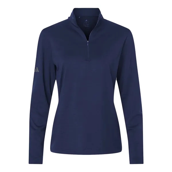 Adidas Women's Textured Stripe Quarter-Zip Pullover... from ASI 84358 S&S Activewear