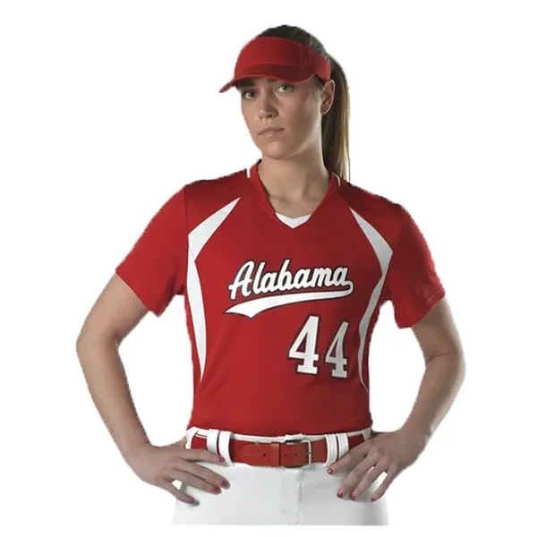 Women's Short Sleeve Fastpitch Jersey... from ASI 84358 S&S Activewear