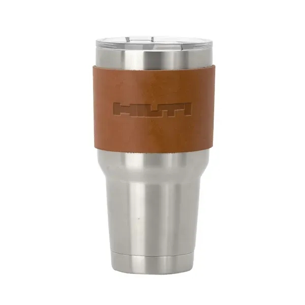 Leather sleeve made in the USA for a 30 oz. tumbler.... from ASI 88060 Snugz/USA Inc / SnugZ USA®