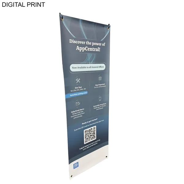 Tripod Banner with Graphics, 23x64, and Bag. NO SETUP CHARGE... from ASI 53509 FIEL-Fairdeal Import & Export / FIEL