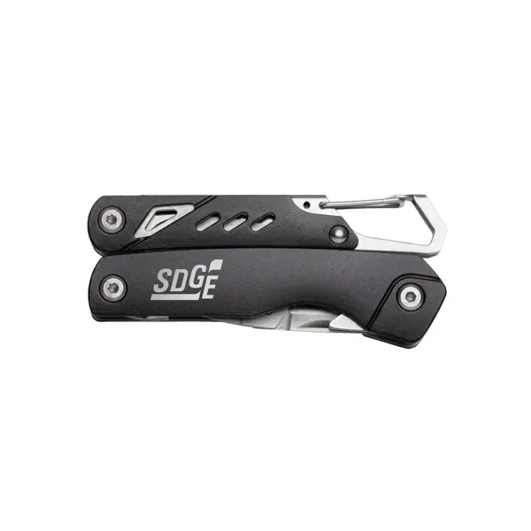 8-in-1 stainless steel multi-tool with pliers, a wire cutter, screwdrivers, a... from ASI 88060 Snugz/USA Inc / Sweda®
