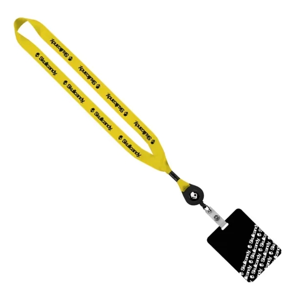 3/4" x 16" retractable lanyard with full color domed zip reel... from ASI 88060 Snugz/USA Inc / SnugZ USA®