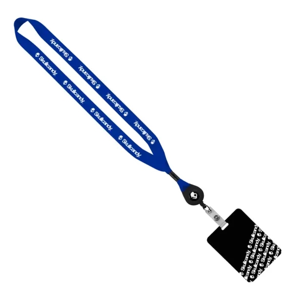 3/4" x 16" retractable lanyard with full color domed zip reel... from ASI 88060 Snugz/USA Inc / SnugZ USA®