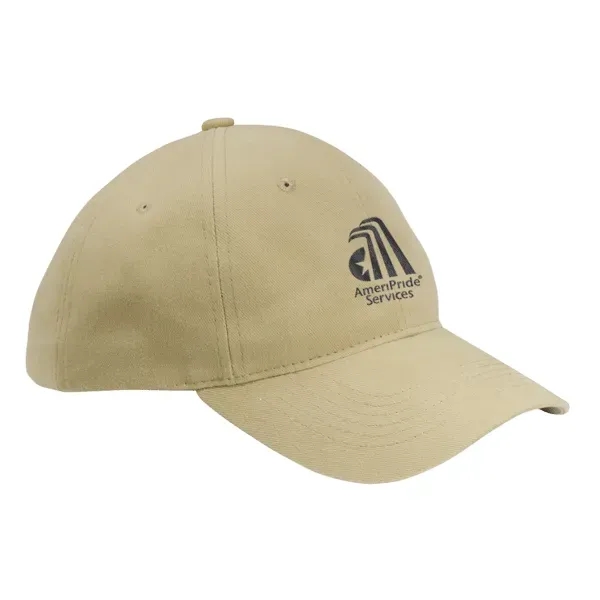 Unstructured, six-panel, low-profile brushed cotton twill cap with pre-curved visor, sewn... from ASI 88060 Snugz/USA Inc / Sweda®