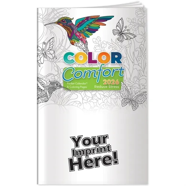 Pocket Calendar - 2026 Reducing Stress Color Comfort.... from ASI 54100 Fields Manufacturing Inc / Better Life Line