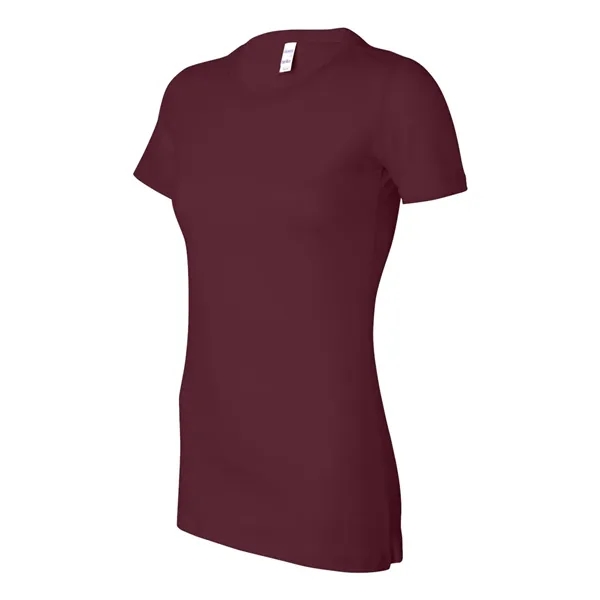 Women's cotton t-shirt with longer length body and shoulder taping. Blank... from ASI 84358 S&S Activewear