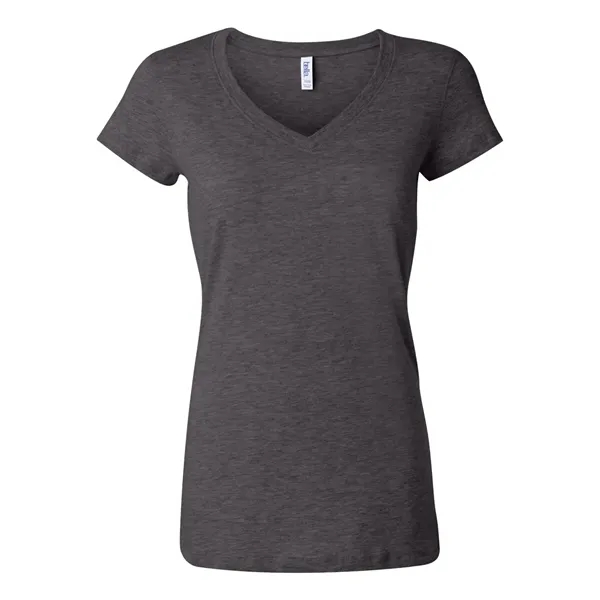 Women's short sleeve v-neck jersey t-shirt. Blank product.... from ASI 84358 S&S Activewear