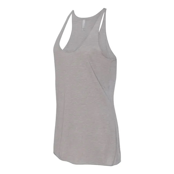 Women's tri-blend racerback tank top with overlock hem on neck. Blank... from ASI 84358 S&S Activewear