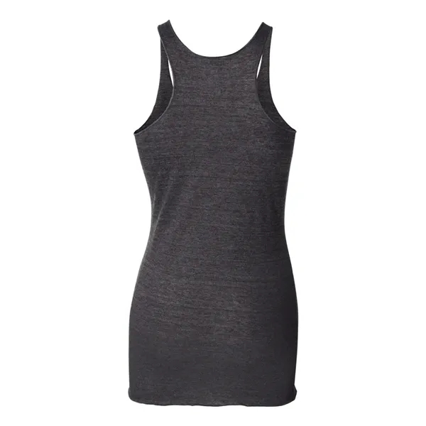 Women's tri-blend racerback tank top with overlock hem on neck. Blank... from ASI 84358 S&S Activewear