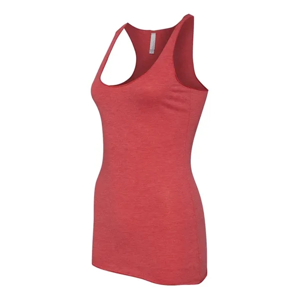 Women's tri-blend racerback tank top with overlock hem on neck. Blank... from ASI 84358 S&S Activewear