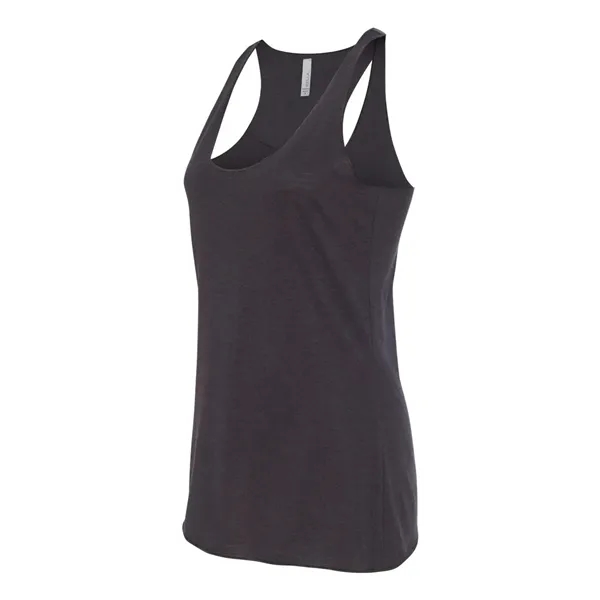 Women's tri-blend racerback tank top with overlock hem on neck. Blank... from ASI 84358 S&S Activewear