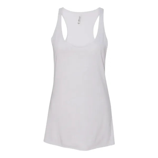 Women's tri-blend racerback tank top with overlock hem on neck. Blank... from ASI 84358 S&S Activewear