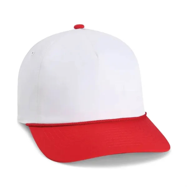 Imperial 5054UT 5-Panel The Harrison Two-Tone Rope Cap with leatherette patch... from ASI 74601 Calico