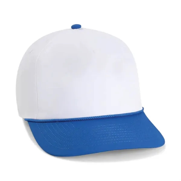 Imperial 5054UT 5-Panel The Harrison Two-Tone Rope Cap with leatherette patch... from ASI 74601 Calico