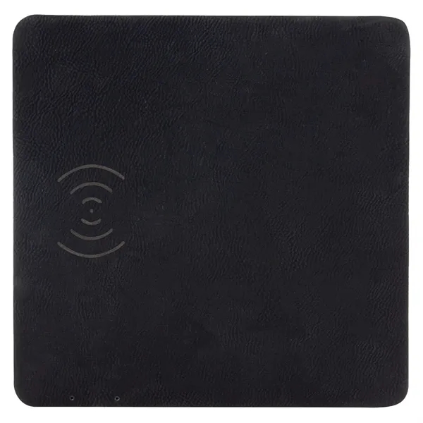 8" x 8" x 3/8" PU leatherette wireless charging mat with... from ASI 74601 Calico
