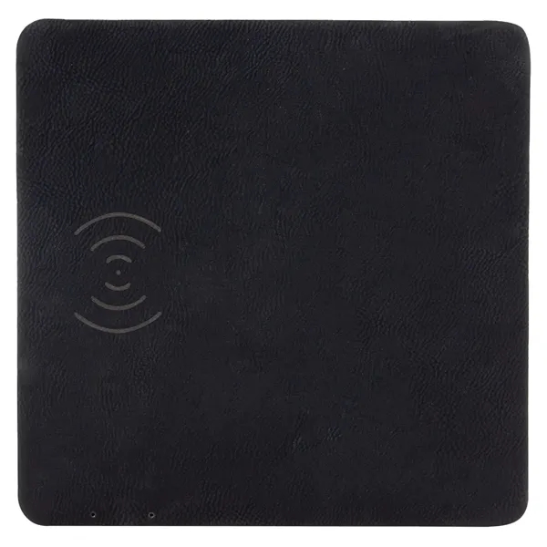 8" x 8" x 3/8" PU leatherette wireless charging mat with... from ASI 74601 Calico