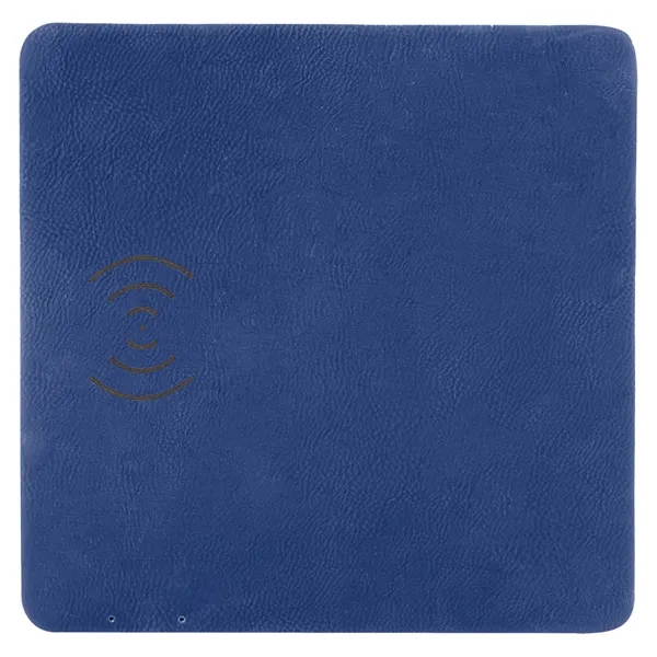 8" x 8" x 3/8" PU leatherette wireless charging mat with... from ASI 74601 Calico