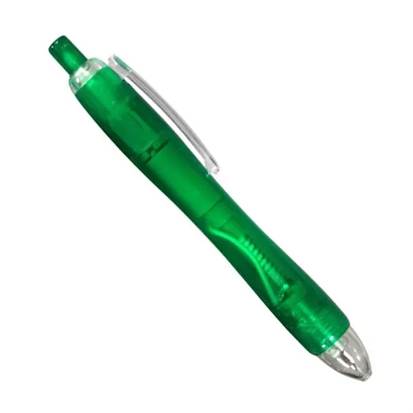 Ballpoint pen with two powerful LED lights, click-action mechanism and black... from ASI 42016 Brighter Promotions Inc