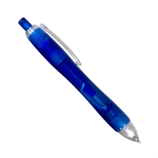 Ballpoint pen with two powerful LED lights, click-action mechanism and black... from ASI 42016 Brighter Promotions Inc